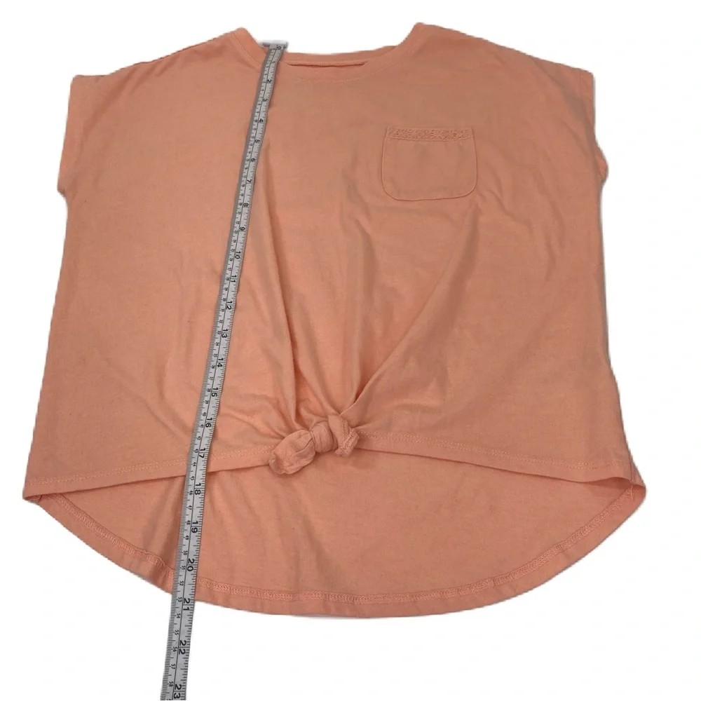 OshKosh B’gosh peach Girls Tie-Front Top 14/15 A